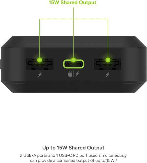 Mophie powerstation prime20 - Ultra-Compact Portable Power Bank with 20,000mAh Internal Battery, 18W USB-C PD Fast Charging, 3-Device Simultaneous Charging, Eco-Friendly Design - Image 7