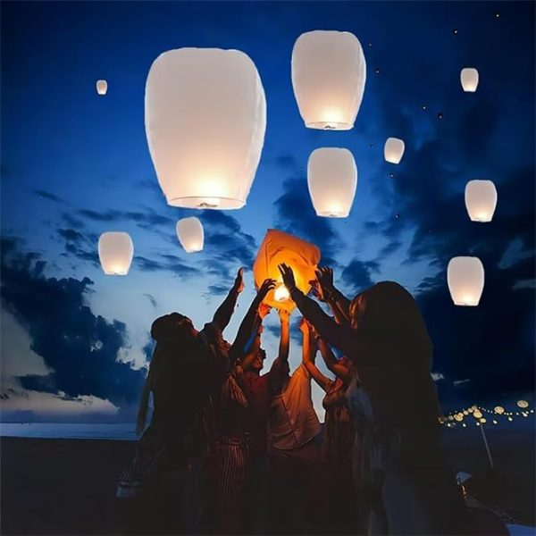 Paper Lanterns Have 16 Pack White, Paper Lanterns Easy to Use, were The Highlight of Party, Lanterns Use to Party Events - Image 2