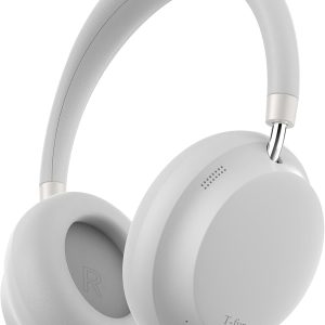 T-fun NC45 Active Noise Cancelling Headphones, Comfortable Wireless Over Ear Headset with Mic, 55H Playtime, Hi-Res Audio, Deep Bass, Low Latency, Bluetooth 5.3 ANC Headphones for Travel Home